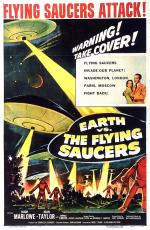 Постер Земля против летающих тарелок: 981x1500 / 335 Кб
