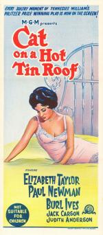 Постер Кошка на раскалённой крыше: 332x755 / 65 Кб