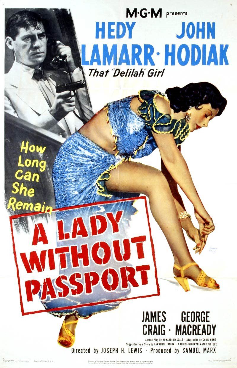 Постер - A Lady Without Passport: 800x1240 / 190 Кб