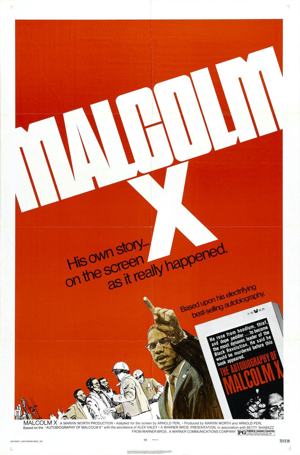 Постер - Malcolm X: 989x1500 / 218 Кб