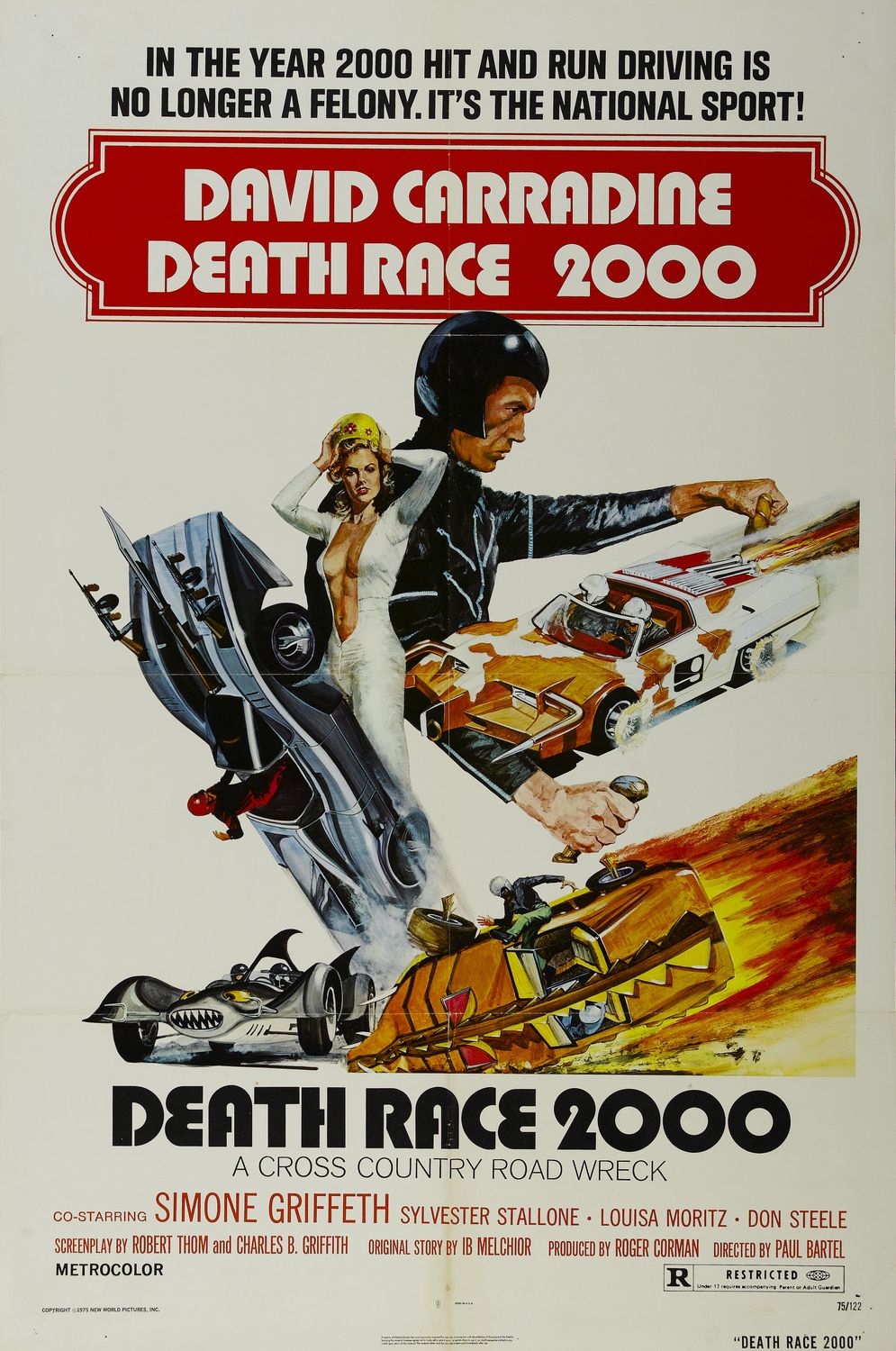 Постер - Смертельные гонки 2000: 995x1500 / 278 Кб
