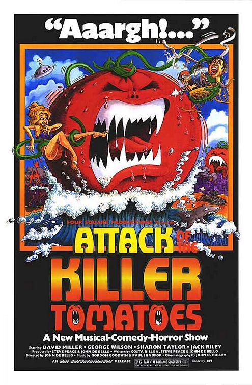 Постер - Нападение помидоров-убийц: 495x755 / 115 Кб
