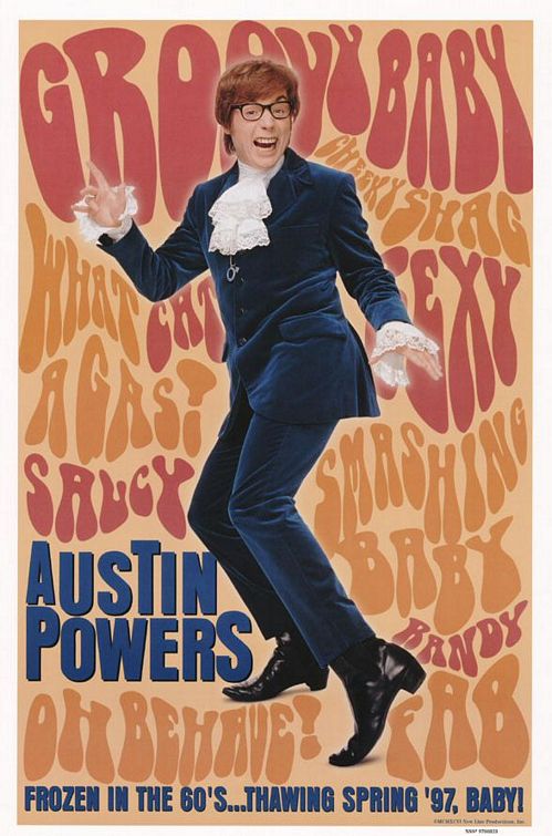 Постер - Остин Пауэрс: Человек-загадка международного масштаба: 499x755 / 76 Кб