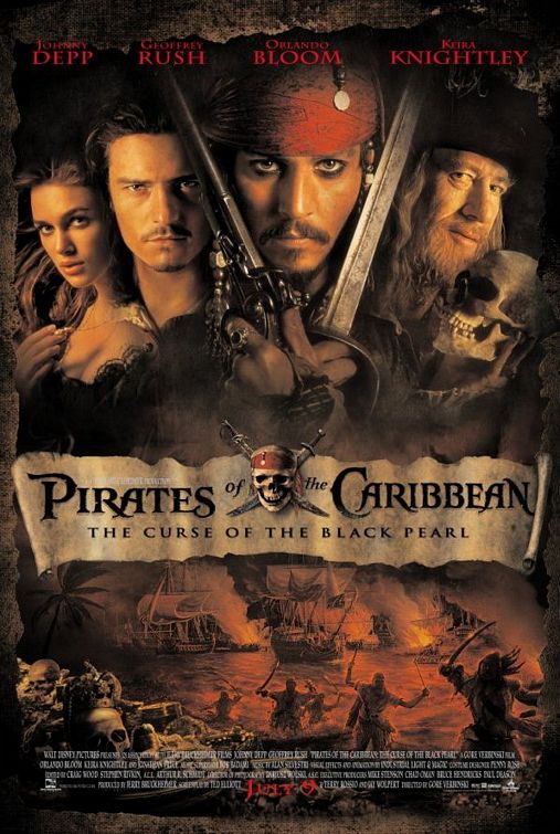 Постер - Пираты Карибского моря: Проклятие черной жемчужины: 507x755 / 91 Кб