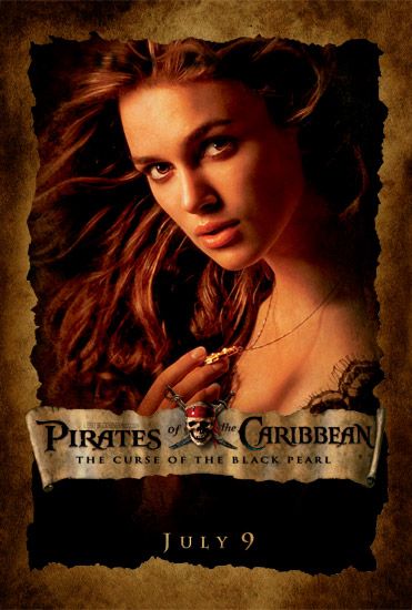 Постер - Пираты Карибского моря: Проклятие черной жемчужины: 371x550 / 41 Кб