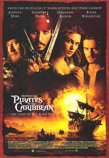 Постер - Пираты Карибского моря: Проклятие черной жемчужины: 350x505 / 42 Кб