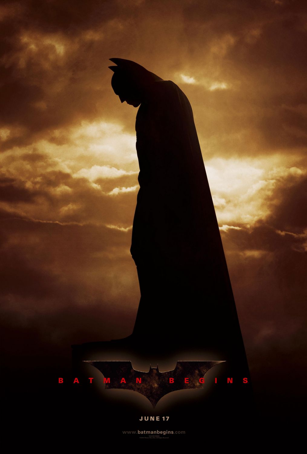Постер - Бэтмен: Начало: 1015x1500 / 91 Кб
