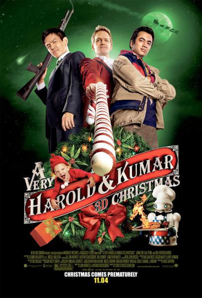 Постер - Убойное Рождество Гарольда и Кумара: 407x600 / 51.31 Кб