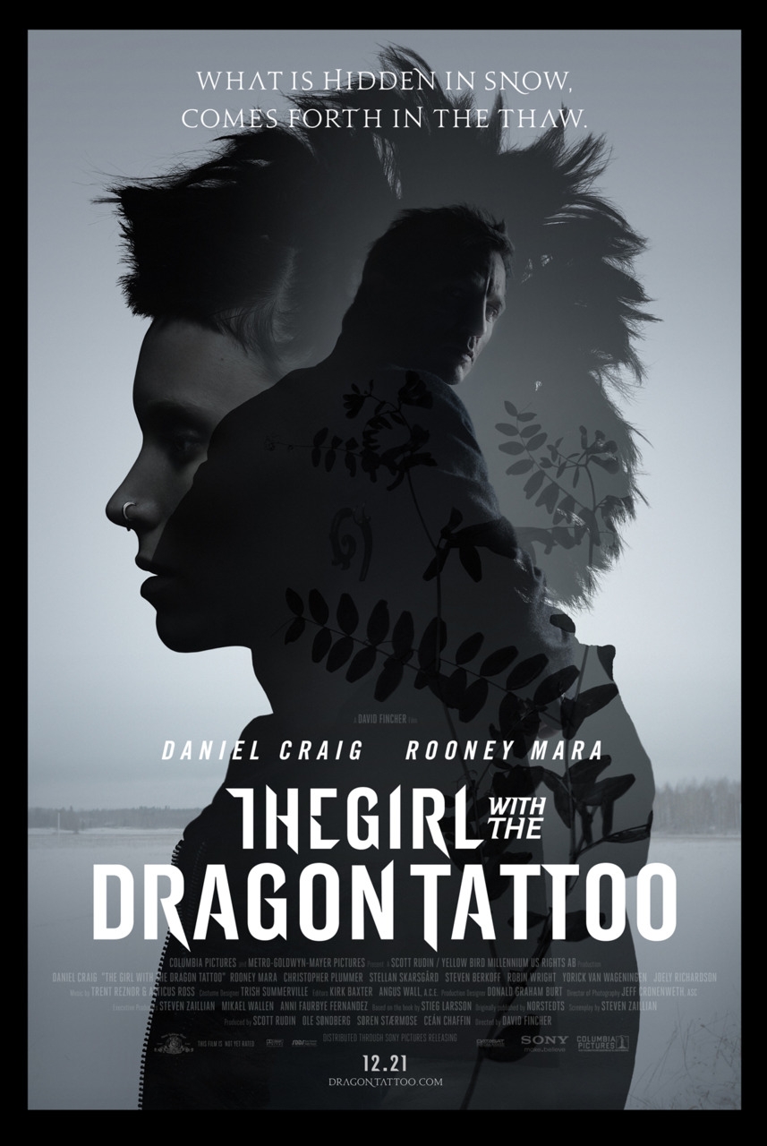 Постер - Девушка с татуировкой дракона: 857x1280 / 385.81 Кб