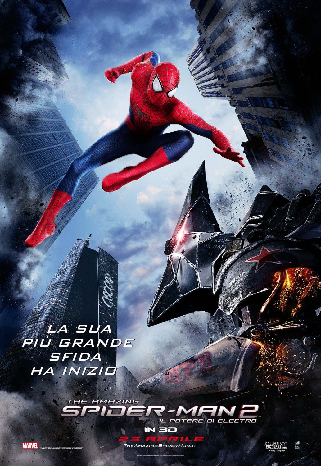Постер - Новый Человек-паук: Высокое напряжение: 1034x1500 / 458 Кб