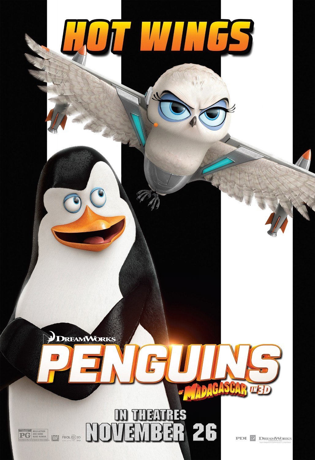 Постер - Пингвины Мадагаскара: 1028x1500 / 262.6 Кб