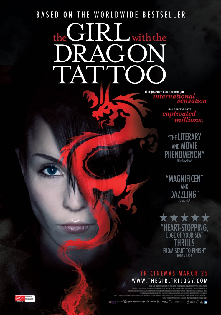 Постер - Девушка с татуировкой дракона: 750x1071 / 172.73 Кб