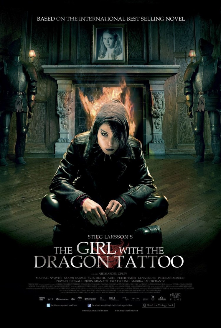 Постер - Девушка с татуировкой дракона: 750x1111 / 177.3 Кб