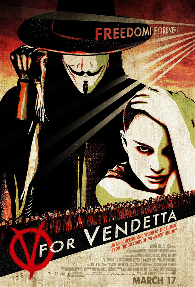 Постер - «V» значит Вендетта: 620x915 / 201.7 Кб