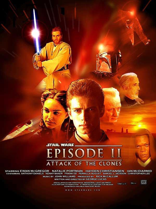 Постер - Звёздные войны:  Эпизод 2 - Атака клонов: 600x800 / 67.88 Кб