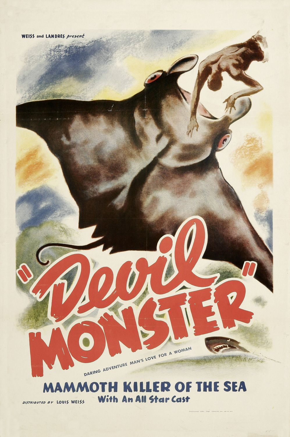 Постер - Devil Monster: 997x1500 / 259 Кб