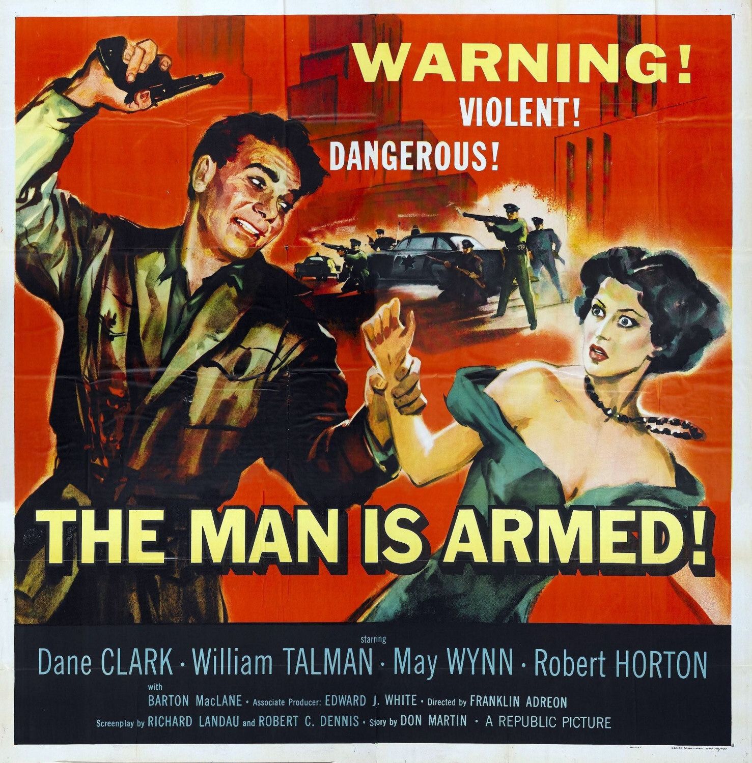 Постер - The Man Is Armed: 1477x1500 / 443 Кб