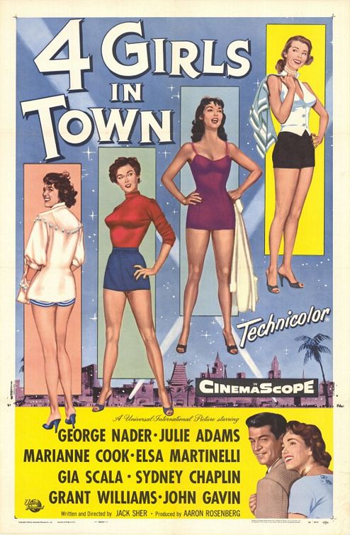 Постер - Four Girls in Town: 494x755 / 91 Кб
