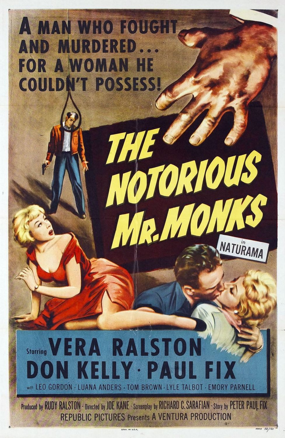 Постер - The Notorious Mr. Monks: 977x1500 / 356 Кб
