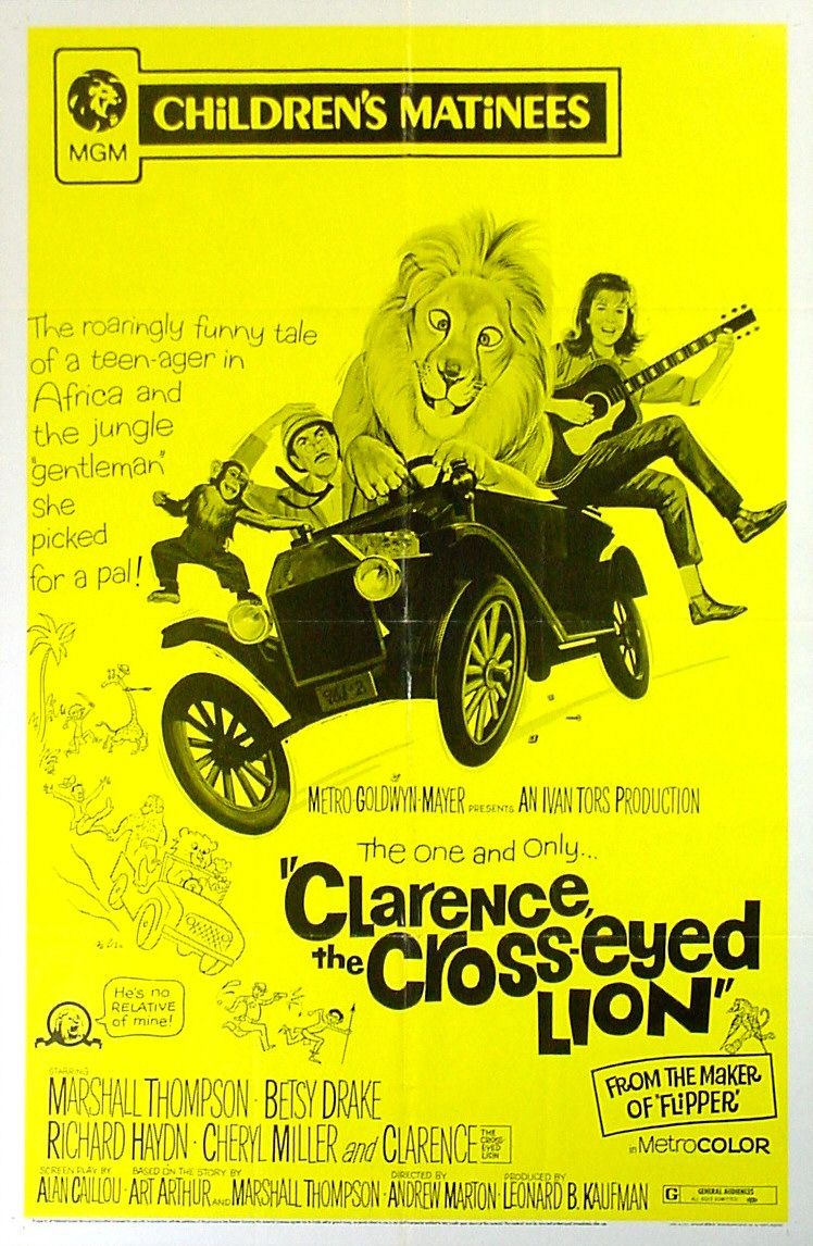 Постер - Clarence, the Cross-Eyed Lion: 748x1146 / 196 Кб