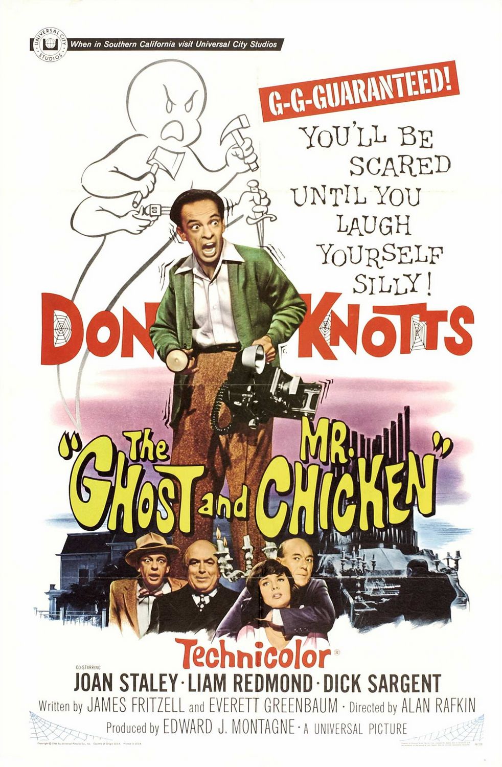 Постер - The Ghost and Mr. Chicken: 982x1500 / 244 Кб