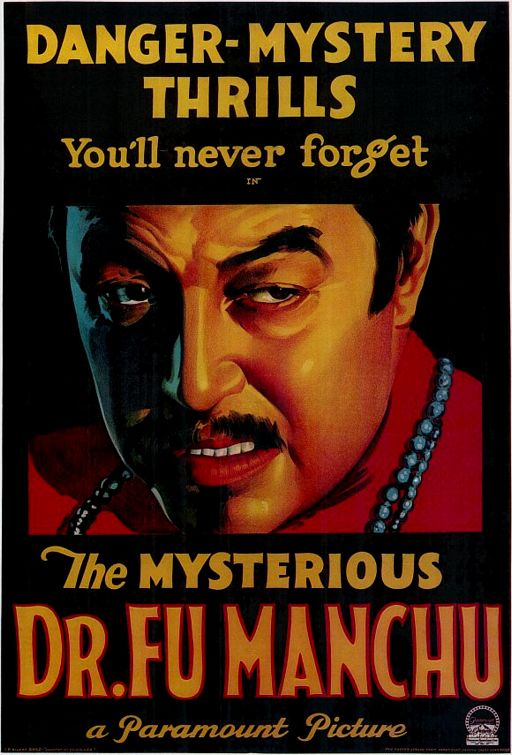 Постер - The Mysterious Dr. Fu Manchu: 512x755 / 76 Кб