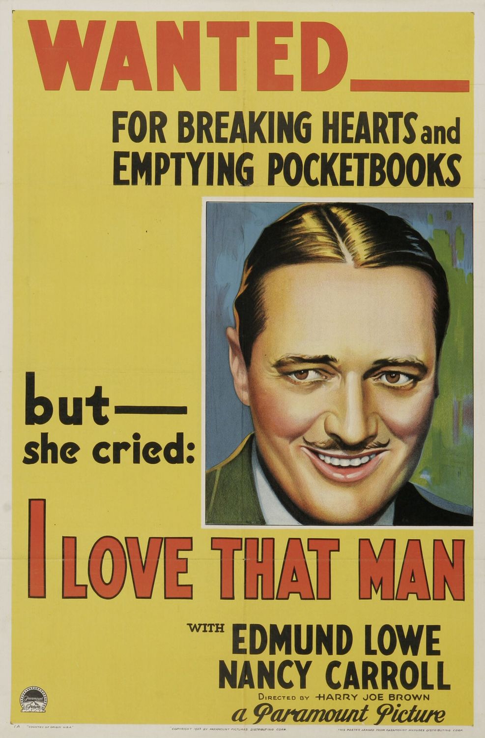 Постер - I Love That Man: 987x1500 / 191 Кб