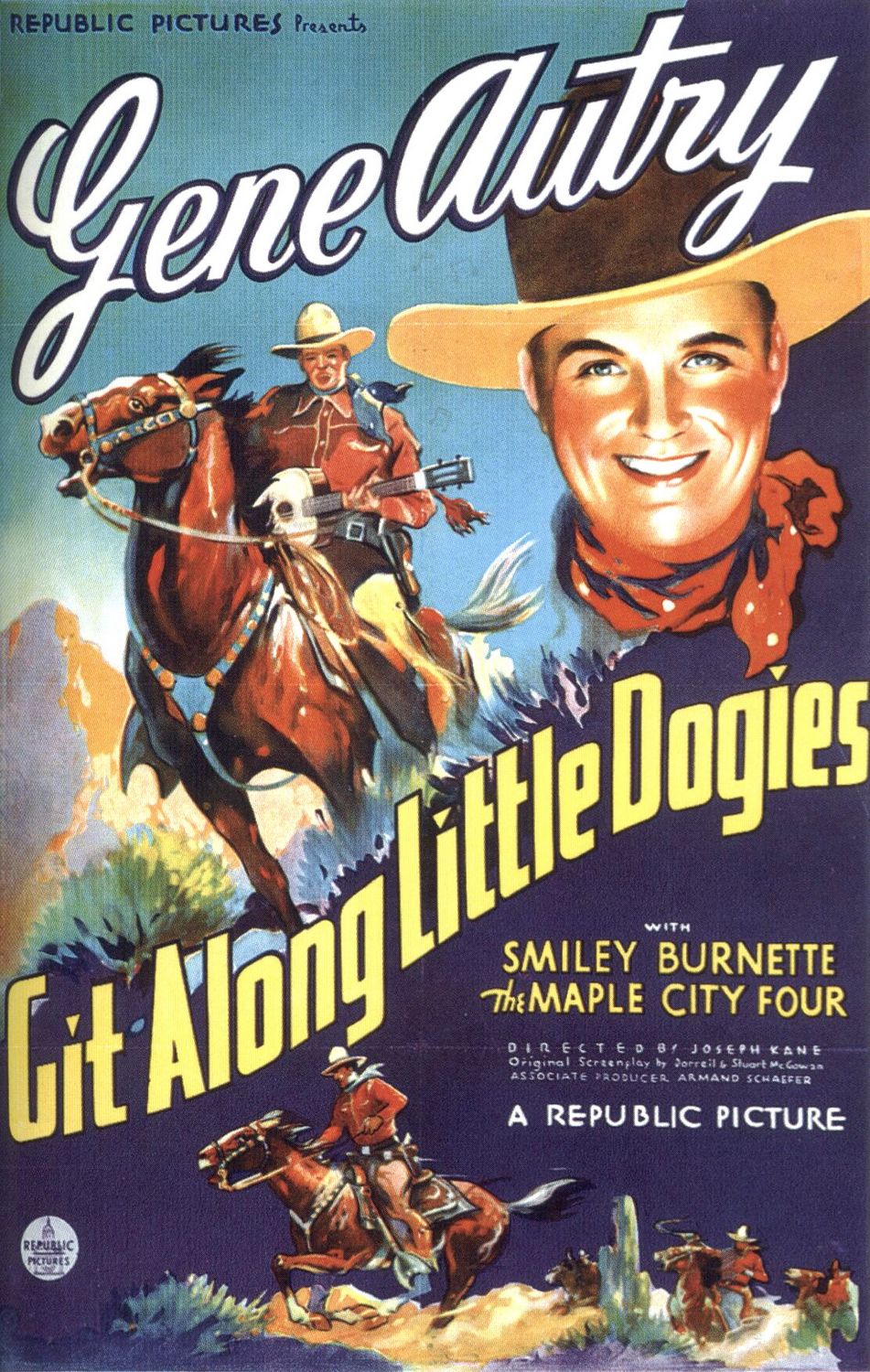 Постер - Git Along Little Dogies: 951x1500 / 363 Кб