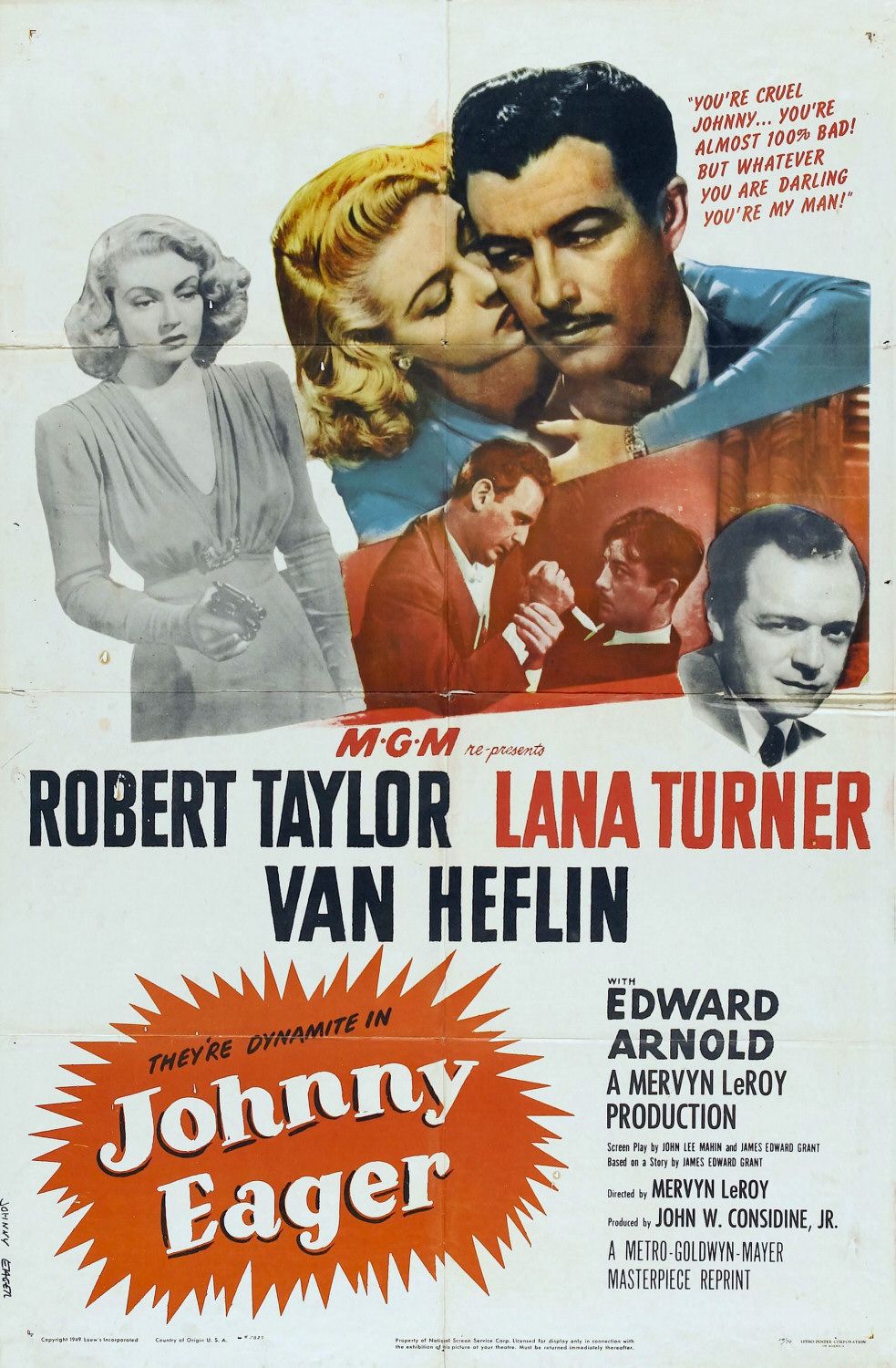 Постер - Johnny Eager: 983x1500 / 261 Кб