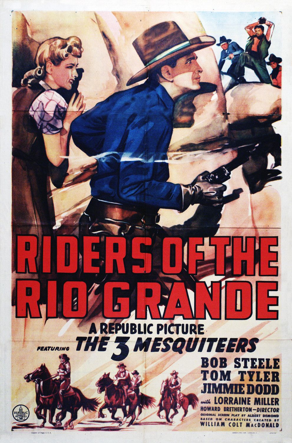 Постер - Riders of the Rio Grande: 991x1500 / 371 Кб
